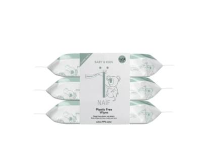 Baby & kids plastic-free wipes 3-pack