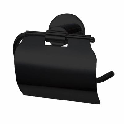 Best Design Toiletrolhouder Nero Zwart met klep Best Design Toiletrolhouder Nero Zwart met klep