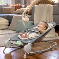 Baby wipstoel Ingenuity Happy Belly Grijs - thumbnail