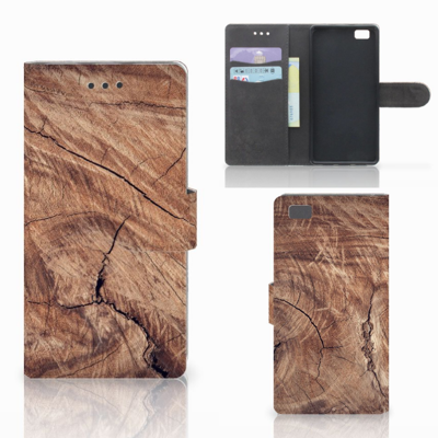 Huawei Ascend P8 Lite | Book Style Case | Tree Trunk