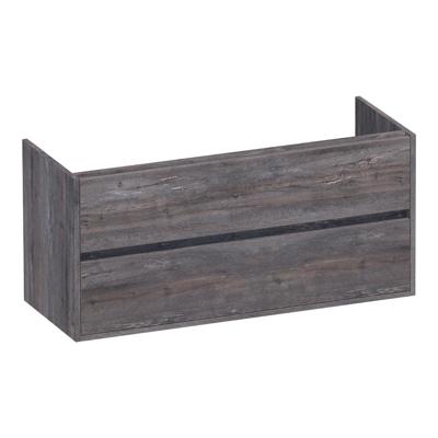 Brauer Adore - Onderkast - 120 cm - met 2 Softclose Lades Greeploos en 1 Sifon Uitsparing - Driftwood