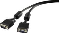 Renkforce RF-4212498 VGA-kabel VGA Aansluitkabel VGA-stekker 15-polig, VGA-stekker 15-polig 1.80 m Zwart Met Ferrietker - thumbnail
