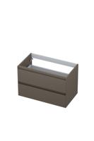 INK Onderkast 80x45 cm 2 lade greeploos gelakt 45 cm - thumbnail