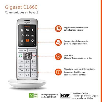 GIGASET vaste telefoon CL 660 Duo wit GIGASET vaste telefoon CL 660 Duo wit