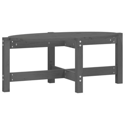 Salontafel 87x48x35 cm massief grenenhout grijs