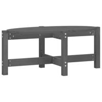 Salontafel 87x48x35 cm massief grenenhout grijs - thumbnail