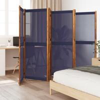 Kamerscherm met 6 panelen 420x180 cm donkerblauw - thumbnail