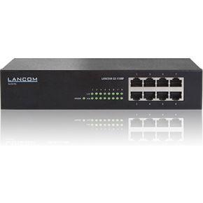 LANCOM GS-1108P, Unmanaged Gigabit Ethernet Switch, 8x GE POE-poort volgens IEEE 802.3af/at