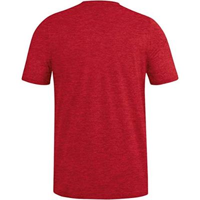 JAKO 6129 T-Shirt Premium Basics - Rood Gemeleerd - 3XL