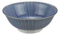 Blauw/Witte Kom - Mixed Bowls - The Oriental Shop - 1000ml - 20,3 x 8 cm - thumbnail