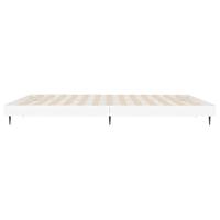 Bedframe LED massief hout wit 120x200 cm - thumbnail