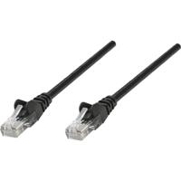 Intellinet 735209 RJ45 Netwerkkabel, patchkabel CAT 6 S/FTP 0.50 m Zwart Vergulde steekcontacten 1 stuk(s) - thumbnail
