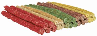 TRIXIE KAUWROLLEN MIXPAKKET 12 CM / Ø 9-10 MM 100 ST. ASSORTI 12 CMX9-10MM 2X100 ST