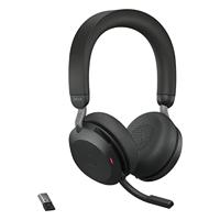 Jabra Evolve2 75 On Ear headset Bluetooth, Kabel Stereo Zwart Ruisonderdrukking (microfoon) Volumeregeling, Microfoon uitschakelbaar (mute), Indicator voor - thumbnail