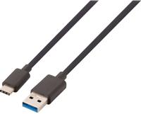 Valueline VLCP61650B10 - USB-kabel (1 m, USB A, USB C, 3.0 (3.1 Gen 1), Zwart) - thumbnail