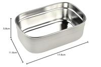 BEABA, roestvrijstalen lunchbox voor kinderen, siliconen deksel en beschermhoes, fluweelgrijs en saliegroen - thumbnail