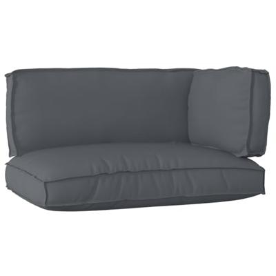 Pallet Kussen Set 3 pcs Antraciet 120 x 80 x 12 cm Oxford stof - thumbnail