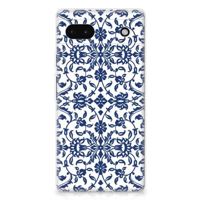 Google Pixel 6A | TPU Case | Flower Blue