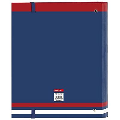 Ringmap Safta University A4 Rood Marineblauw (27 x 32 x 3.5 cm)