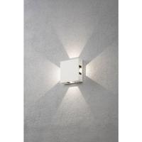 Wandlamp Konstsmide Cremona 7984-250 mat wit 230V quadlight square 17cm, 4x 3W - thumbnail