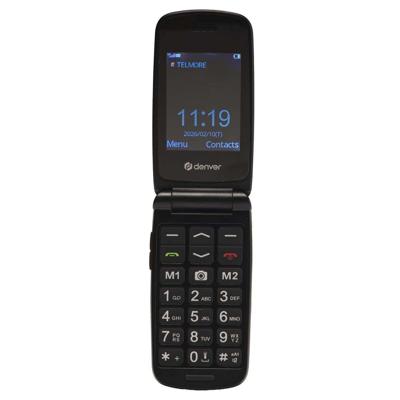 Mobiele Telefoon voor Bejaarden Denver Electronics BAS-24800L Zwart 2,4” QVGA