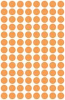 Etiket az 3178 rond 8mm oranje 416stuks - thumbnail
