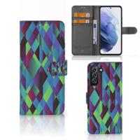 Samsung Galaxy S22 Plus | Book Case | Abstract Green Blue - thumbnail