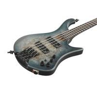 Ibanez EHB1500 Bass Workshop Cosmic Blue Starburst Flat headless basgitaar met gigbag - thumbnail