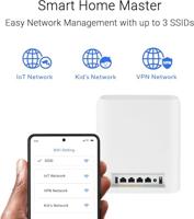 ASUS ZenWiFi BT8 Tri-band (2,4 GHz / 5 GHz / 6 GHz) Wi-Fi 7 (802.11be) Wit 3 Intern - thumbnail