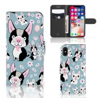 Apple iPhone X | Xs | Telefoonhoesje | Met pasjeshouder | Hondjes - thumbnail