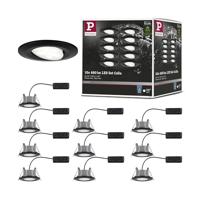 Paulmann 92462 LED-inbouwlamp Set van 10 stuks LED 60 W Zwart (mat) - thumbnail