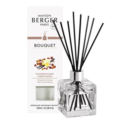 Parfumverspreider met sticks Cube 125ml Amber Powder