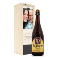 Bier in bedrukte kist - La Trappe Quadrupel - thumbnail