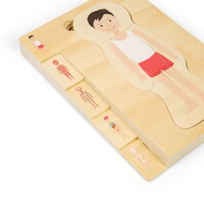 Bigjigs houten anatomiepuzzel - jongen, 26st. Bigjigs houten anatomiepuzzel - jongen, 26st.