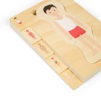 Bigjigs houten anatomiepuzzel - jongen, 26st. - thumbnail