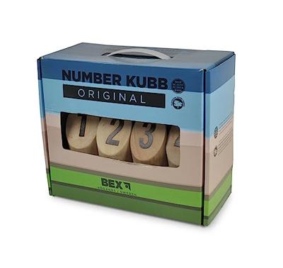 Kubb Number original rubber hout