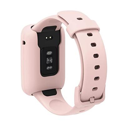 Siliconen sportbandje met case - Lichtroze - Xiaomi Smart band 7 Pro Siliconen sportbandje met case - Lichtroze - Xiaomi Smart band 7 Pro