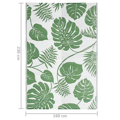 VidaXL Buitenkleed arakil 160x230 cm polypropeen groen VidaXL Buitenkleed arakil 160x230 cm polypropeen groen