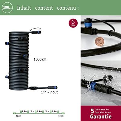 Paulmann Plug & Shine onderdeel kabel 15 meter Paulmann Plug & Shine onderdeel kabel 15 meter