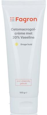Fagron Cetomacrogol creme 20% vaseline 100 Gram