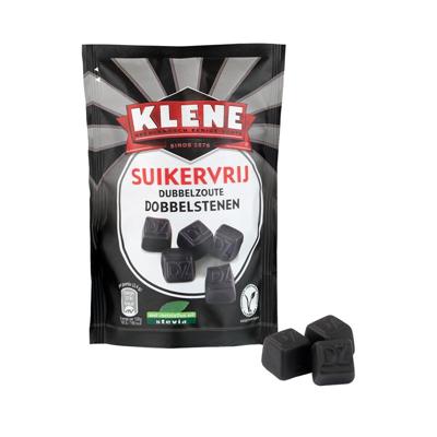 Dubbelzout dobbelstenen suikervrij zakje 110 Gram