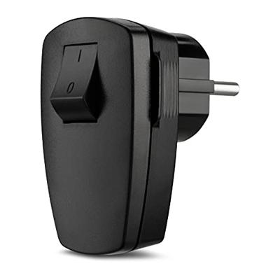 REV 0512102555 Stekker met randaarde Kunststof Met schakelaar 250 V Zwart IP20