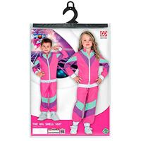 Roze 80&apos;s Party Trainingspak Kind - thumbnail