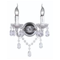 Trio Wand kroonluchterLuster 2-lichts 26cm chroom met kristal - R25072000 - thumbnail