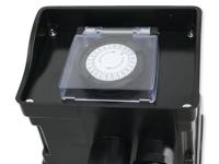 FX Control Tuinstekkerdoos met Timer Zwart - thumbnail