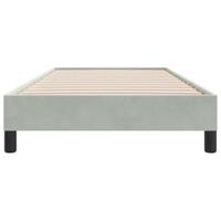 Boxspring zonder matras fluweel lichtgrijs 100x210 cm - thumbnail