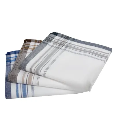 Tiseco12 stuks heren zakdoeken - White Summer 40x40 cm - 40