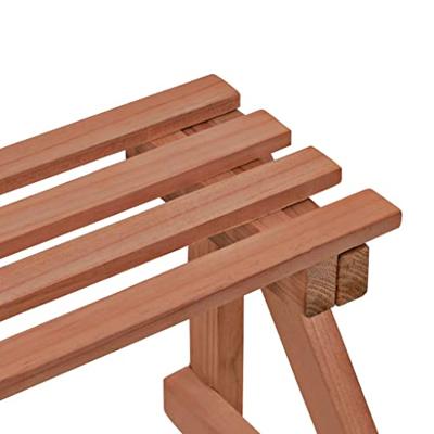 VidaXL Plantenstandaard 3-laags 48x45x40 cm cederhout VidaXL Plantenstandaard 3-laags 48x45x40 cm cederhout