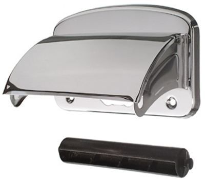 Cornat houder wc-papier met deksel rvs - t364399