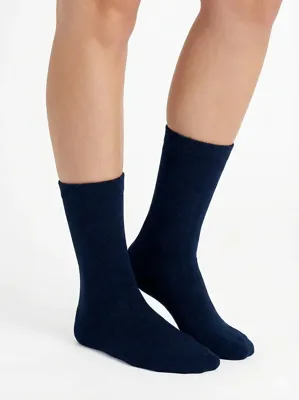 Teckel 2-paar Badstof sokken dames - Geheel badstof - Warme winter sokken - Huissokken